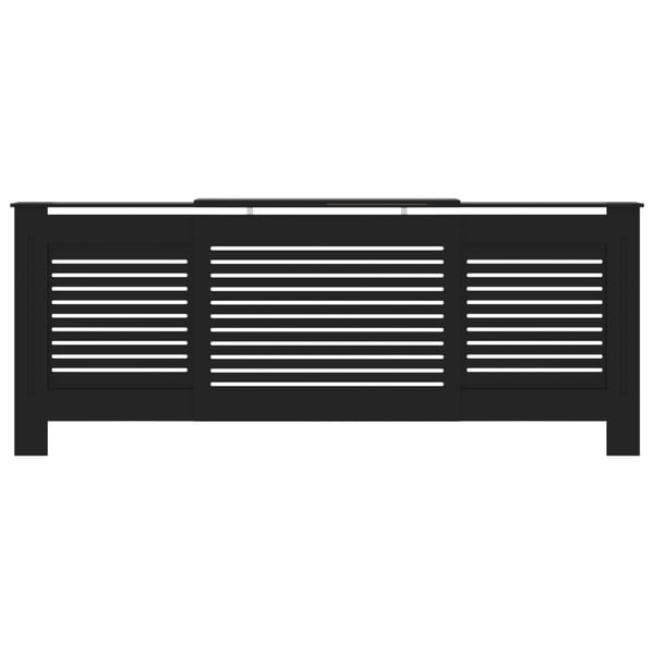 vidaXL radiatorskjuler 205 cm MDF sort