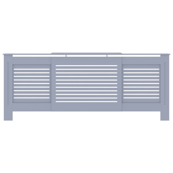 vidaXL radiatorskjuler 205 cm MDF grå
