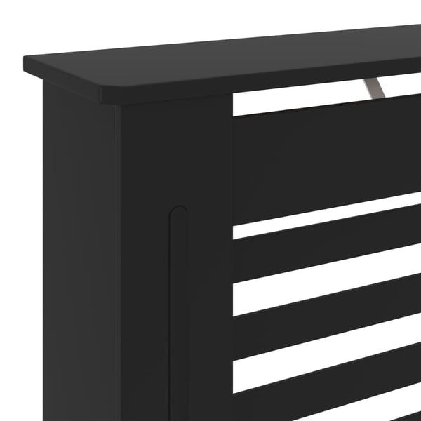 vidaXL Radiatordeksel MDF svart 78 cm
