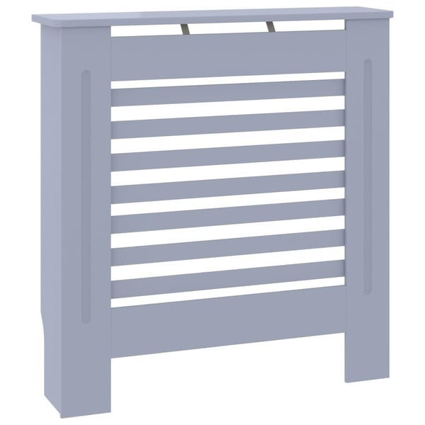 vidaXL radiatorskjuler 78 cm MDF grå