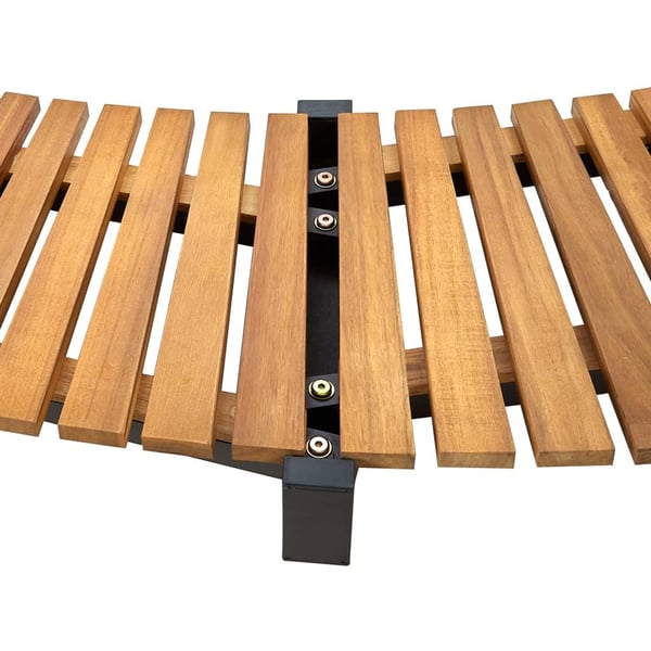 vidaXL Bassengkant 273x53 cm heltre akasie