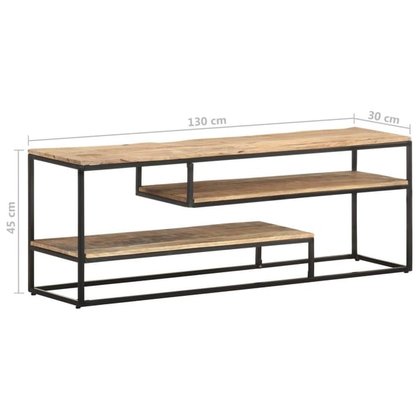 vidaXL TV-benk 130x30x45 cm grovt mangotre