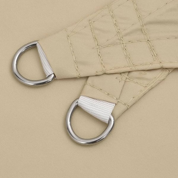 vidaXL Solseil oxfordstoff rektangulær 2x5 m beige