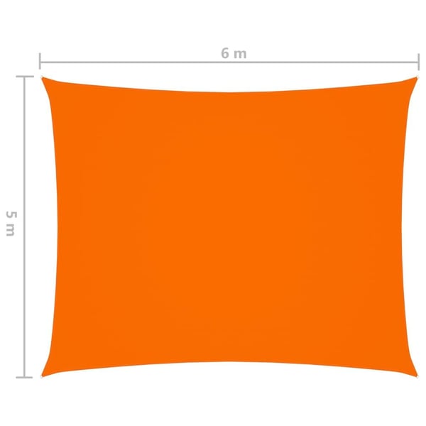 vidaXL Aurinkopurje Oxford-kangas suorakaide 5x6 m oranssi
