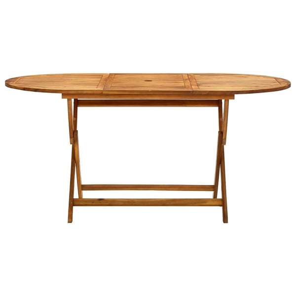 vidaXL foldbart havebord 160x85x75 cm massivt akacietræ