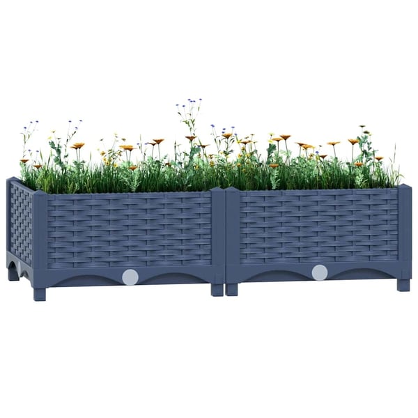 vidaXL højbed 80x40x23 cm polypropylen