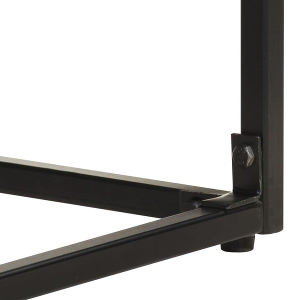 vidaXL skænk 60x30x120 cm massivt akacietræ og mangotræ sort