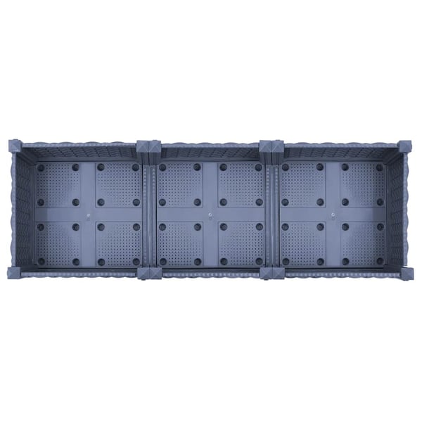 vidaXL højbed 120x40x23 cm polypropylen
