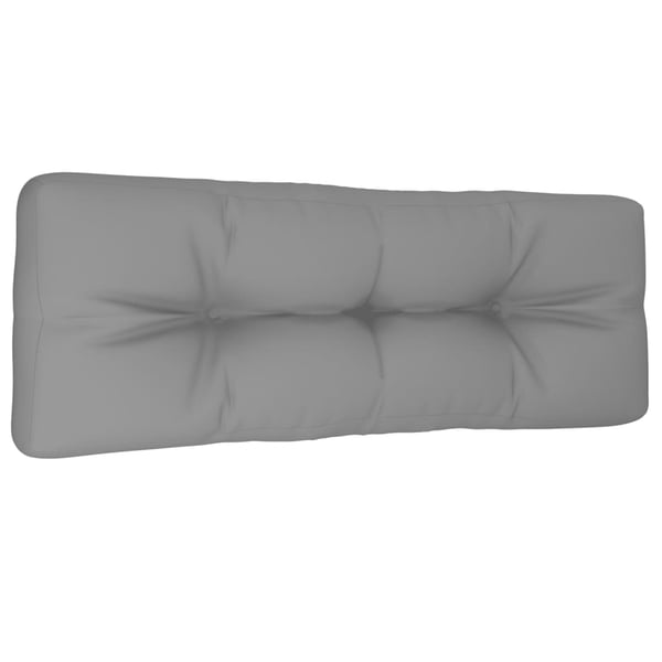 vidaXL pallehynde 120x40x12 cm stof grå