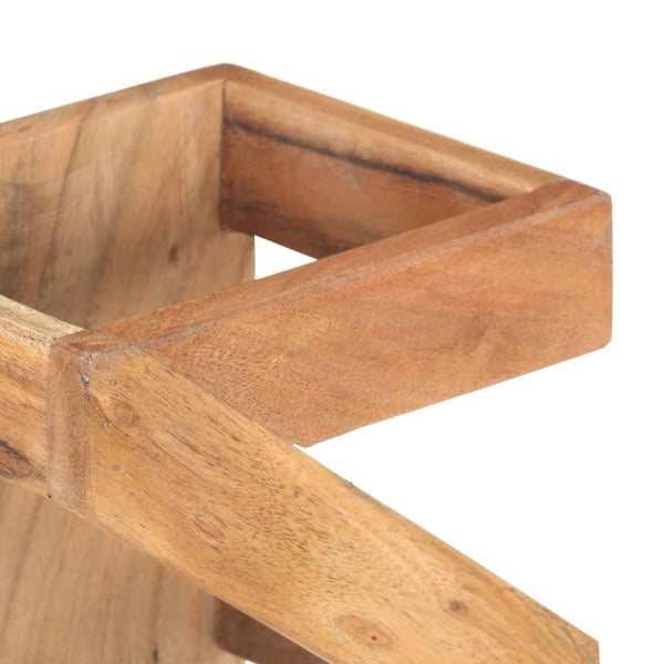 vidaXL Vinstativ for 5 flasker heltre akasie