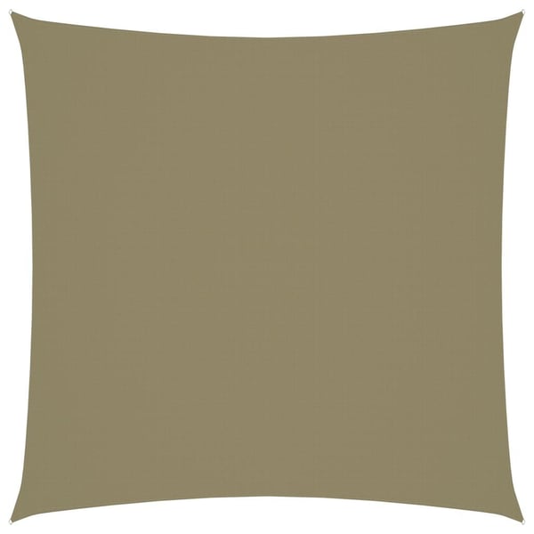 vidaXL Solseil Oxfordstoff kvadratisk 3x3 m beige
