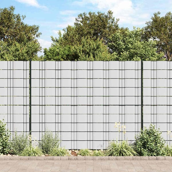 vidaXL Hageskjerm PVC 70x0,19 m hvit