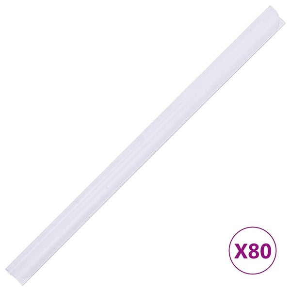 vidaXL Insynsskydd för trädgården 4 st PVC 35x0,19 m vit