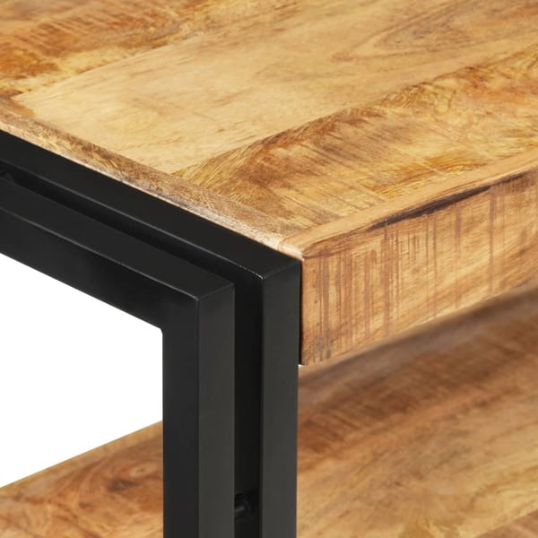 vidaXL Konsollbord 90x30x75 cm grov mangotre