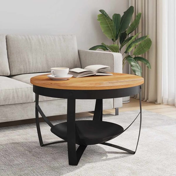 vidaXL Sofabord Ø68x43 cm heltre akasie change2