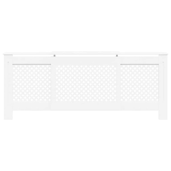 vidaXL Elementskydd MDF vit 205 cm