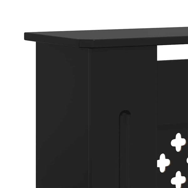 vidaXL radiatorskjuler 205 cm MDF sort