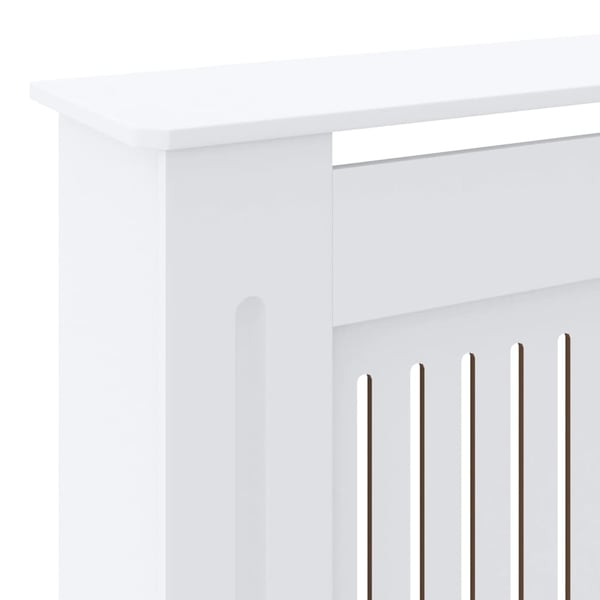 vidaXL Elementskydd MDF vit 205 cm