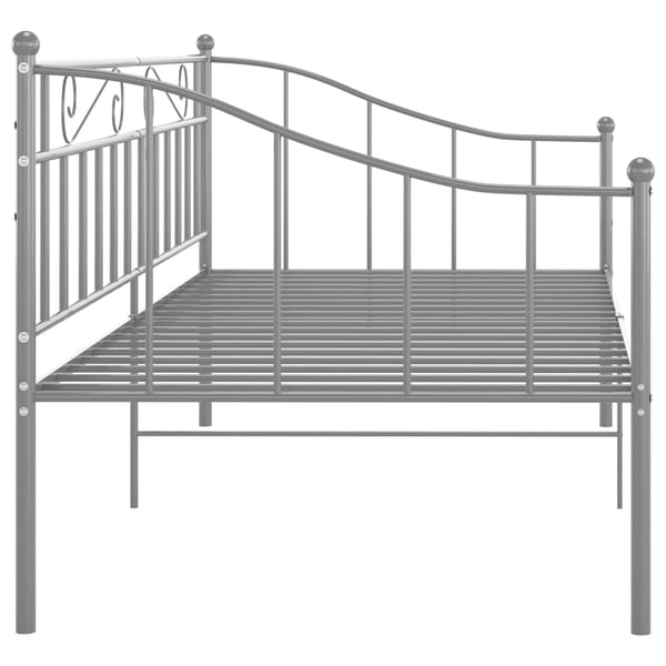 vidaXL Ramme til sovesofa grå metall 90x200 cm