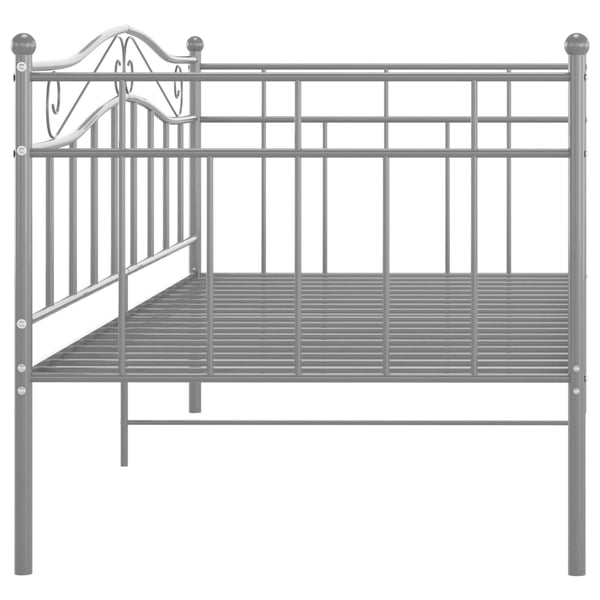 vidaXL Ramme til sovesofa grå metall 90x200 cm