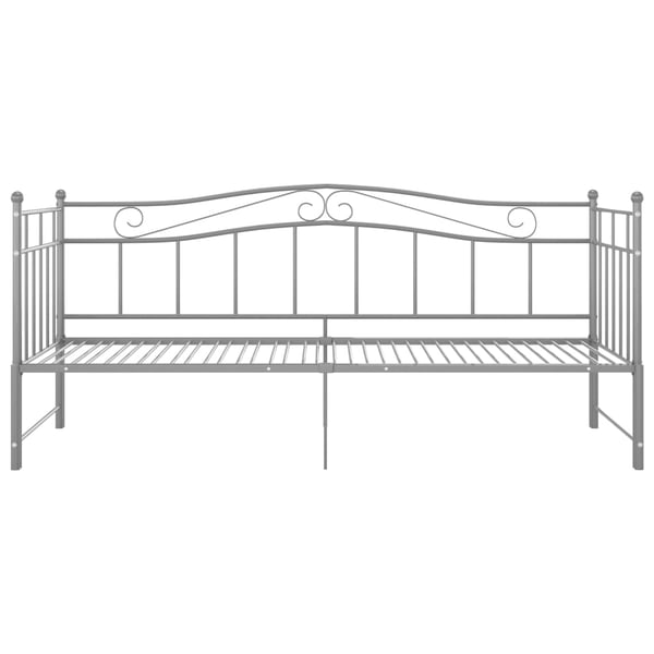 vidaXL Uttrekkbar ramme til sovesofa grå metall 90x200 cm