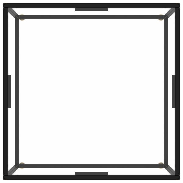 vidaXL sofabord 80x80x35 cm hærdet glas sort
