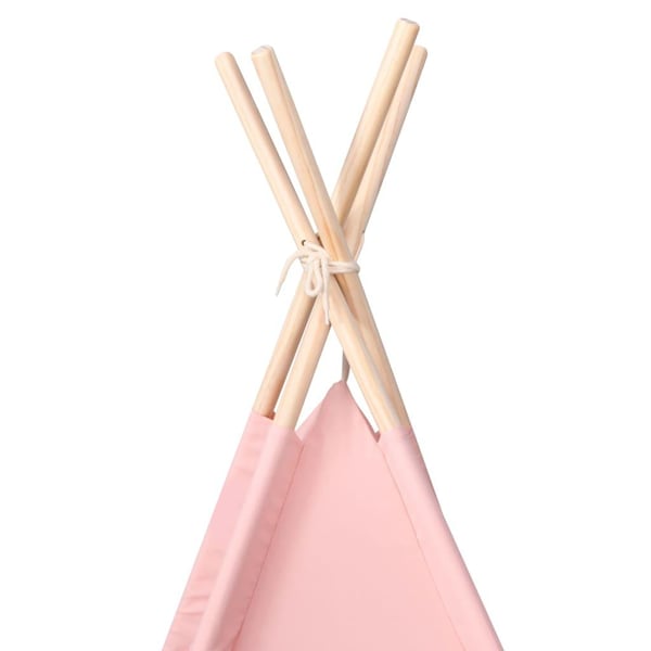 vidaXL tipi til børn 120x120x150 cm med bærepose polyester pink
