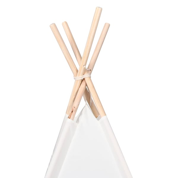 vidaXL tipi til børn 120x120x150 cm med bærepose polyester hvid