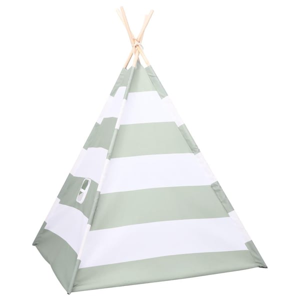 vidaXL tipi til børn 120x120x150 cm med bærepose polyester striber