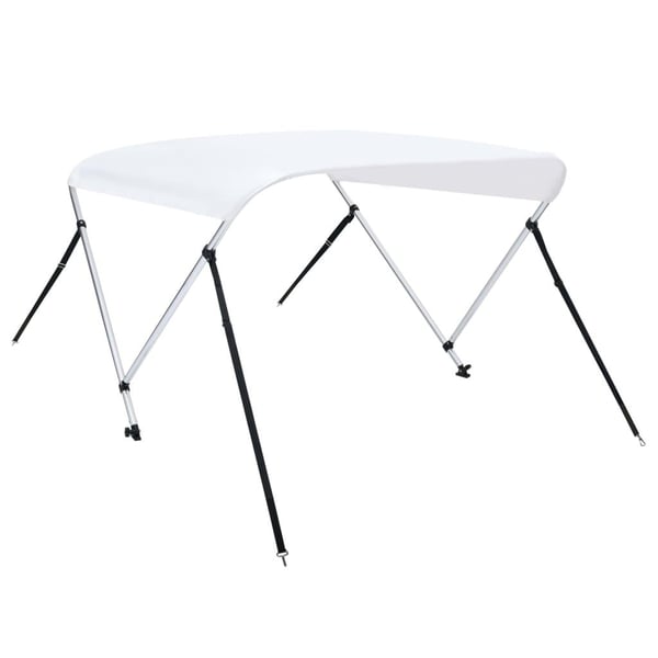 vidaXL Biminitopp 2-buet hvit 180x130x110 cm