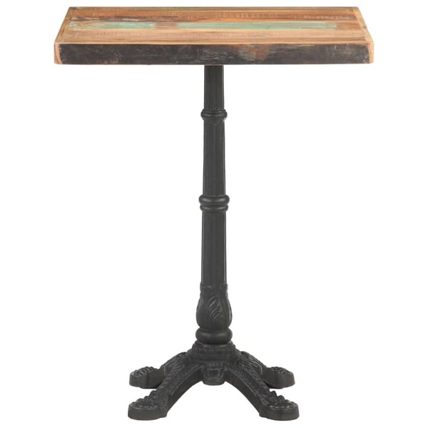 vidaXL bistrobord 60x60x76 cm massivt genbrugstræ