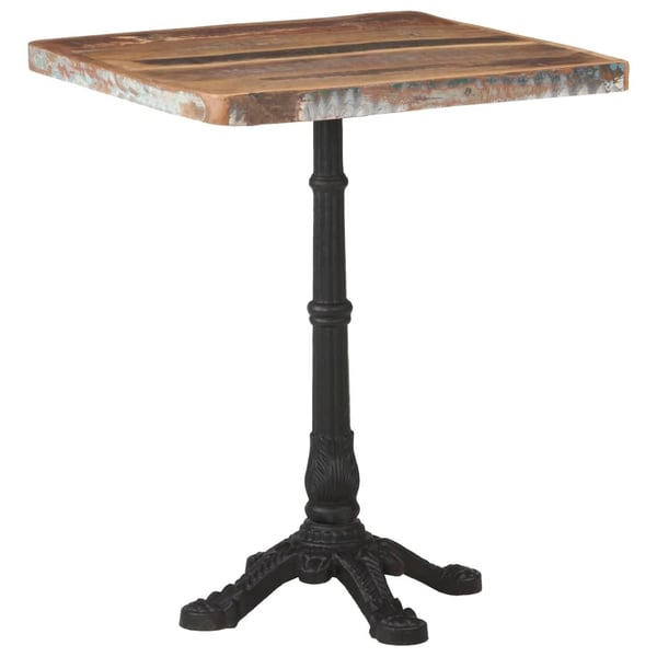 vidaXL bistrobord 60x60x76 cm massivt genbrugstræ