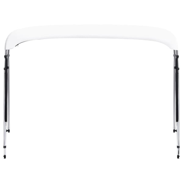 vidaXL Biminitopp 4-buet hvit 243x(230-244)x137 cm