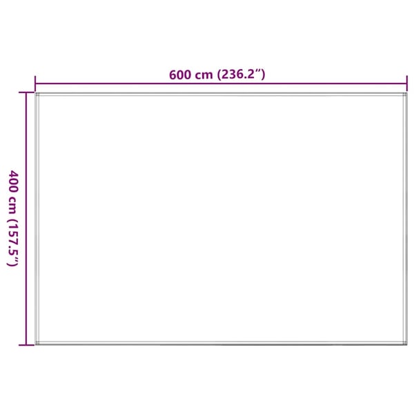 vidaXL telttæppe 400x600 cm antracitgrå