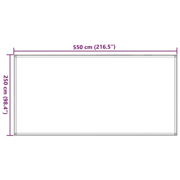 vidaXL telttæppe 250x600 cm brun