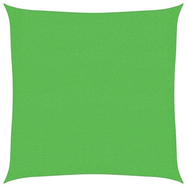 vidaXL Solseil 160 g/m² lysegrønn 3,6x3,6 m HDPE