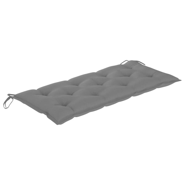 vidaXL havebænk med hynde 120 cm bambus