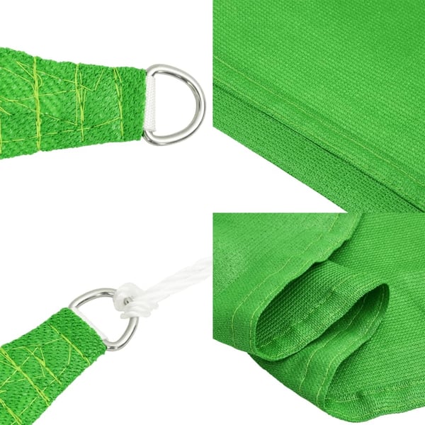 vidaXL Solsegel 160 g/m² ljusgrön 3x4x5 m HDPE
