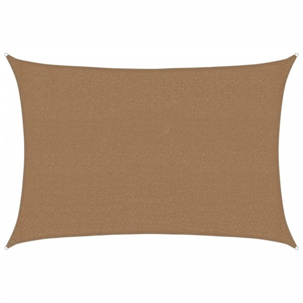 vidaXL solsejl 2,5x4 cm 160 g/m² HDPE gråbrun