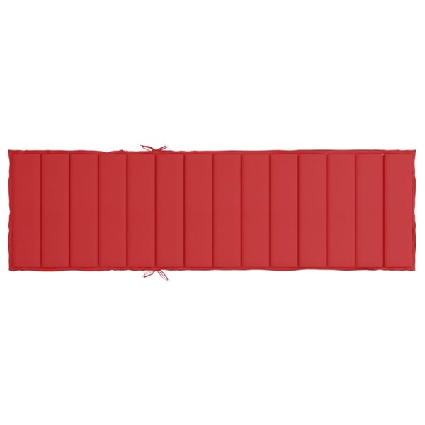 vidaXL hynde til liggestol 200x60x3 cm oxfordstof rød