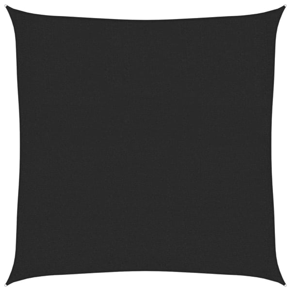 vidaXL Solseil 160 g/m² svart 3,6x3,6 m HDPE
