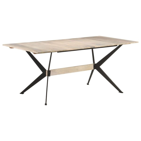 vidaXL spisebord 180x90x76 cm massivt mangotræ