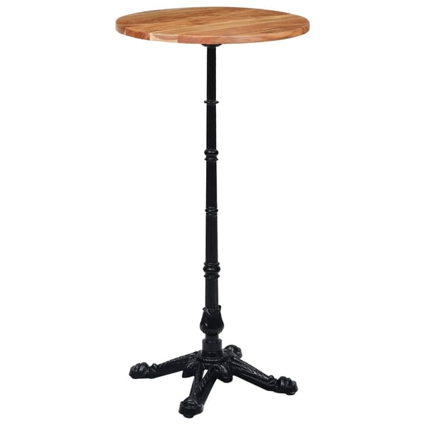 vidaXL Bordben til bistrobord svart 52x52x108 cm støpejern