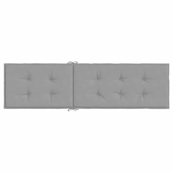 vidaXL hynde til dækstol (75+105)x50x4 cm grå