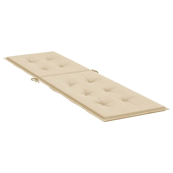 vidaXL hynde til dækstol (75+105)x50x4 cm beige