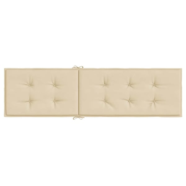 vidaXL hynde til dækstol (75+105)x50x4 cm beige
