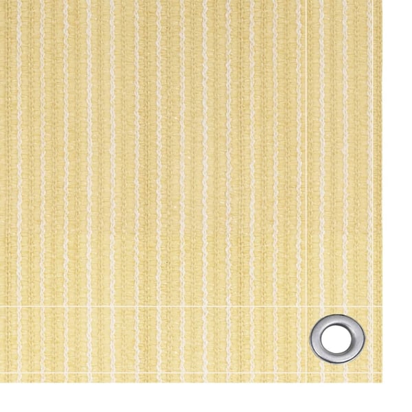 vidaXL altanafskærmning 75x500 cm HDPE beige