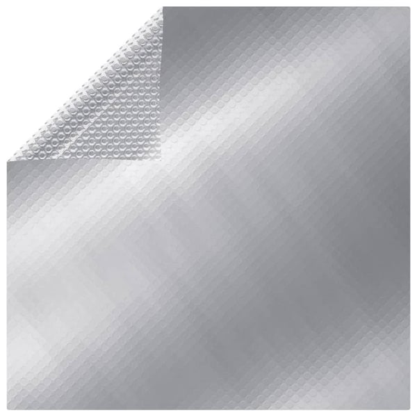 vidaXL Uima-altaan suoja suorakulmainen 1000x600 cm PE hopea