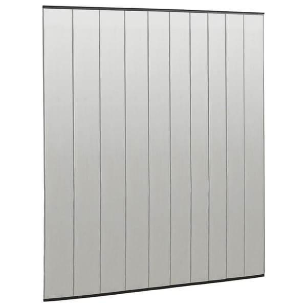 vidaXL Insektskjerm for dør med 10-delers nettgardin svart 240x240 cm