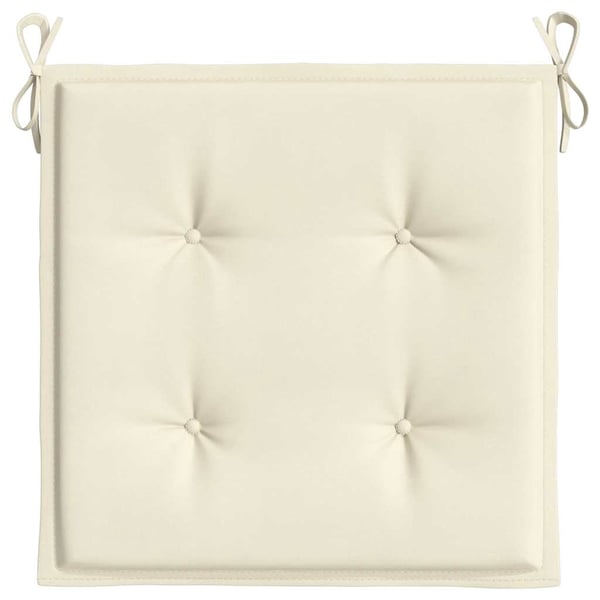 vidaXL hynder til havestol 6 stk. 50x50x2 cm oxfordstof cremefarvet